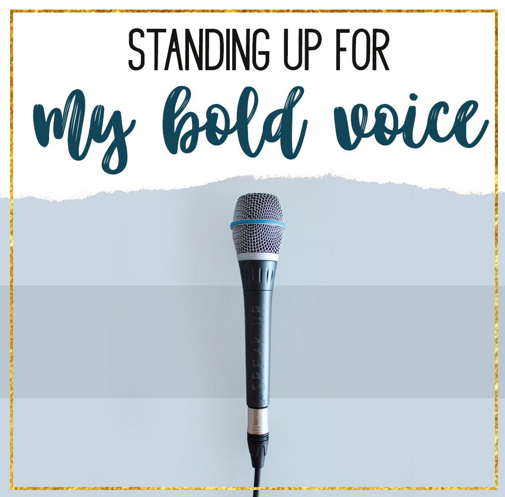 My bold voice